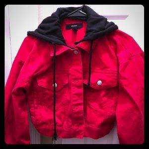 Forever 21 Jean Jacket with removable hood